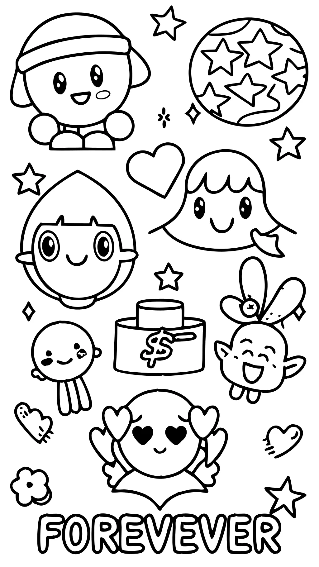 best friends forever coloring pages